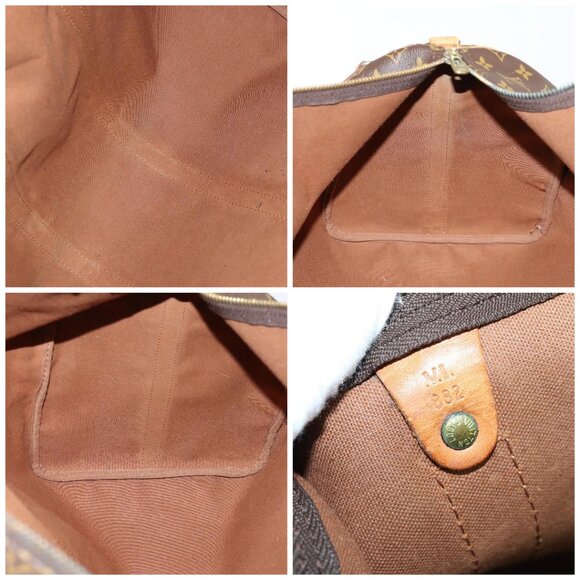 LOUIS VUITTON Monogram Keepall Bandouliere 55 Boston Bag M41414 LV Auth 144984 - Picture 15 of 16